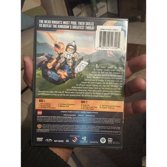 LEGO NEXO Knights Book of Monsters Season Two (2nd) (DVD, 2017, 2-Disc Set) NEW - Picture 2 of 2